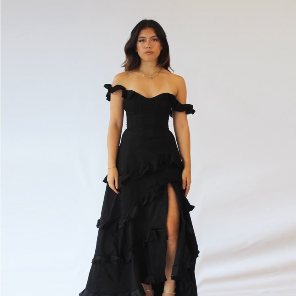 Elegant Black Off-Shoulder Dress